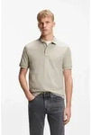 Poloshirt BOSS ORANGE "Passertip", Herren, Gr. L, open grau070, Piqu&eacute;, Obermaterial: