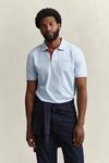 Poloshirt GANT "REG CONTRAST PIQUE SS POLO", Herren, Gr. S, blau (fresh blau),