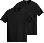 T-Shirt LEVI'S "T-Shirt Slim Crewneck Tee - 2 Pack 2er Pack", Herren, Gr. M, schwarz,