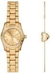 Quarzuhr MICHAEL KORS "LEXINGTON", gelbgoldfarben, goldfarben, Armbanduhren, Damen,