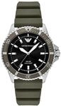 Solaruhr EMPORIO ARMANI "WORLD EXPLORER", gr&uuml;n (khakifarben), Armbanduhren,...