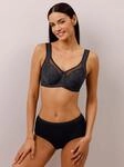 Entlastungs-BH MMTC, Damen, Gr. 75, Cup B, schwarz, 86% Polyamid, 14% Elasthan,...
