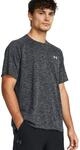 Trainingsshirt UNDER ARMOUR "UA TECH TEXTURED SS", Herren, Gr. XXL, schwarz,, wei&szlig;,