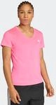 T-Shirt ADIDAS PERFORMANCE "WE MIN V NK TEE", Damen, Gr. S, lucid pink,...