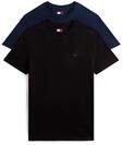 Rundhalsshirt TOMMY JEANS "TJM XSLIM 2PACK JERSEY TEE EXT", Damen, Gr. M, schwarz
