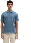 Poloshirt MARC O'POLO "aus Bio-Baumwolle", Herren, Gr. M, stormy blau,...