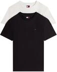 Rundhalsshirt TOMMY JEANS "TJM XSLIM 2PACK JERSEY TEE EXT", Damen, Gr. L,