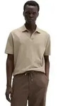 Poloshirt MARC O'POLO "aus Baumwoll-Leinen-Mix", Herren, Gr. S, beige...