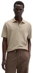 Poloshirt MARC O'POLO "aus Baumwoll-Leinen-Mix", Herren, Gr. S, beige...