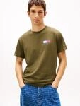 Tommy Jeans T-Shirt "TJM SLIM FIT ESSENTIAL FLAG" mit Rundhalsausschnitt