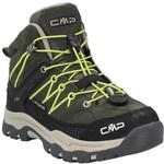 Wanderschuh CMP "KIDS RIGEL MID WP TREKKING SHOES", Kinder, Gr. 28, pine, mela,