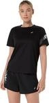 Laufshirt ASICS "ICON SS TOP", Damen, Gr. M, performance schwarz, Obermaterial:...