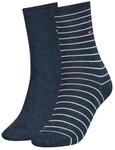 Tommy Hilfiger Socken "TH WOMEN SOCK 2P SMALL STRIPE" 2 Paar, 2 Paar tlg. mit