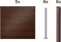Alberts Dichtzaun "Palitio, Profilh&ouml;he 150 mm" Aluminium, verschiedene Dekore...