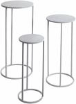 HAKU Blumentisch "3er Set Blumens&auml;ulen" Set, 3er Set, 3 Stk. tlg. auch f&uuml;r den