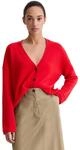 Cardigan MARC O'POLO "aus flauschiger Lambswool", Damen, Gr. XS, rot (bright...