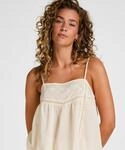 Pyjama HUNKEM&Ouml;LLER "Pyjama Cami", Damen, Gr. XS, wei&szlig;, 100% Baumwolle,