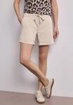 Shorts STREET ONE, Damen, Gr. 44, clay sand, Web, 66% Baumwolle, 30% Polyester,...