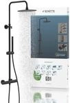 Sch&uuml;tte Brausegarnitur "AQUADUCT" h&ouml;henverstellbar 80-120 cm, Antikalk,