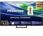 HISENSE Mini-LED-Fernseher "55E8S", Energieeffizienz: E (A-G), schwarz (schwarz,