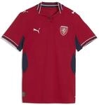 Trainingsshirt PUMA "Tschechien 2026 Heimtrikot Damen", Damen, Gr. S, schwarz cherry