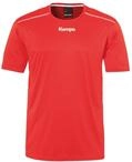 T-Shirt KEMPA "Shirt POLY Kids", Jungen, Gr. 116, rot, Obermaterial: 100% Polyester