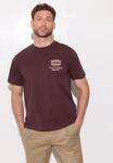 T-Shirt STREET ONE MEN, Jungen, Gr. L (42), burnt crimson rot, Web, 100%...