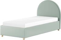 Vipack Boxbett "Moon, mit Lattenrost und Stauraum, modernes Design" gerundetes