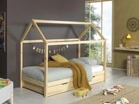 Vipack Hausbett "Dallas, Hausbett Kiefer massiv, stabil gebaut, mit Rolllattenrost"