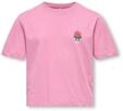 T-Shirt KIDS ONLY "KOGREX S/S PRINTED TOP JRS", M&auml;dchen, Gr. 134/140, cashmere...
