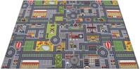 Paco Home Kinderteppich "Bino 577" rechteckig 5 mm H&ouml;he Stra&szlig;en-Spiel-Teppich,