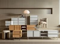 WOOOD Sideboard "Tours mit Melamin-MDF und breiter Ausf&uuml;hrung B 120 x T 42 x H...