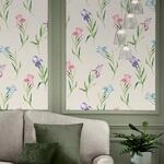 LAURA ASHLEY Vliestapete "Hawling Irises Soft Natural" gebl&uuml;mt glatt 10mx52cm (ca.