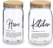 Zeller Present Vorratsglas "HOME & KITCHEN" luftdicht verschlie&szlig;bar