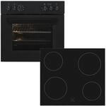 exquisit Elektro-Herd-Set "EHE367-U-120 mattschwarz"...