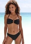 Bandeau-Bikini-Top LASCANA "Fay", Damen, Gr. 38, Cup C/D, schwarz,...