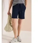 Shorts CECIL, Damen, Gr. XS (36), blau (universal blau), Web, 75% Baumwolle, 25%