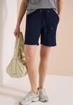 Shorts CECIL, Damen, Gr. XS (36), blau (universal blau), Web, 75% Baumwolle, 25%
