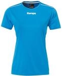 T-Shirt KEMPA "Shirt POLY WOMEN", Damen, Gr. L, blau (kempablau), Obermaterial: 100%