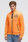 Wendejacke CAMP DAVID, Herren, Gr. S, blau navy, sunrise neon, Web, Material