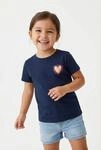 T-Shirt KIDS ONLY "KOGLANY-NINA LIFE LOVE S/S TOP FR JRS", M&auml;dchen, Gr. 134/140,