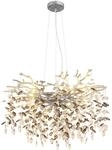 GLOBO LIGHTING H&auml;ngeleuchte "QUEENA", silberfarben matt, 10, H: 120cm, 1 Stk.,