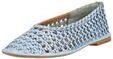 Ballerina GIOSEPPO "GIOSEPPO Ballerinas Leder", Damen, Gr. 36, hellblau, Leder,