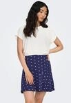 Kurzarmshirt ONLY "ONLMOLLY S/S O-NECK DOBBY TOP JRS", Damen, Gr. M, wei&szlig;...