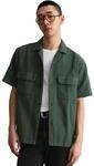 Kurzarmhemd MARC O'POLO DENIM "mit feiner Struktur", Herren, Gr. M,...