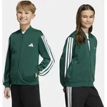 Outdoorjacke ADIDAS SPORTSWEAR "J 3S FZ TR TT", Jungen, Gr. 140, gr&uuml;n (collegiate