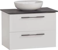 Schildmeyer Waschtisch "Maxim, Mattwei&szlig; + Marmor" 3 Stk. tlg. Made in Germany