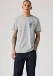 T-Shirt LEVI'S "SS RELAXED FIT TEE", Jungen, Gr. M, grau (levis palm trees mid...