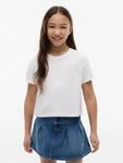 T-Shirt TOMMY HILFIGER, M&auml;dchen, Gr. 92, wei&szlig;, Single Jersey, Obermaterial:...