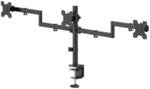 HAMA Monitor-Halterung "Dreifach Monitorhalterung h&ouml;henverstellbar f&uuml;r 13-27 Zoll",